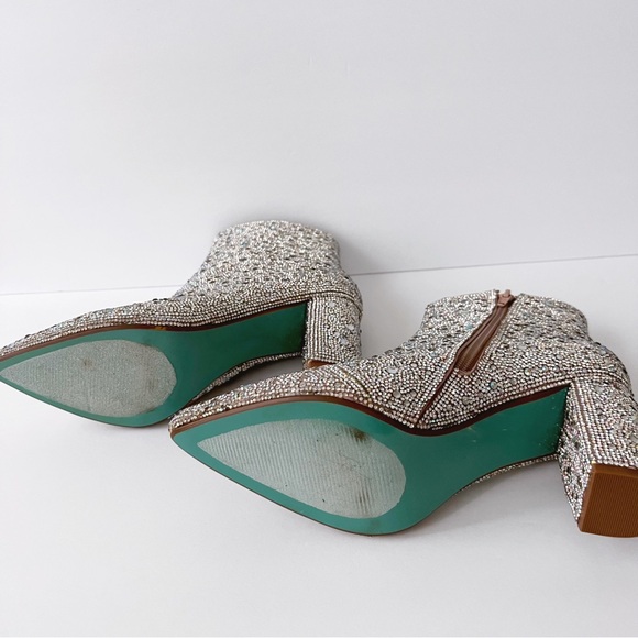 Betsey Johnson Candy Rhinestone Booties - Picture 5 of 10